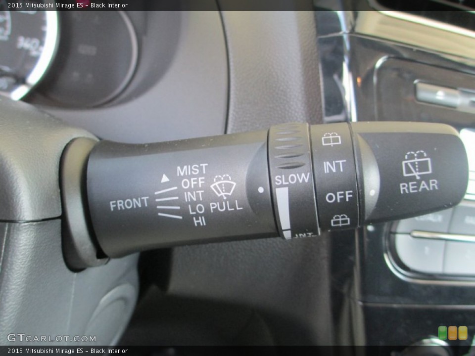 Black Interior Controls for the 2015 Mitsubishi Mirage ES #96546953
