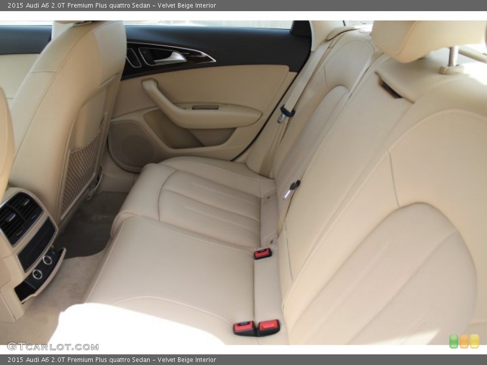 Velvet Beige Interior Rear Seat for the 2015 Audi A6 2.0T Premium Plus quattro Sedan #96547004
