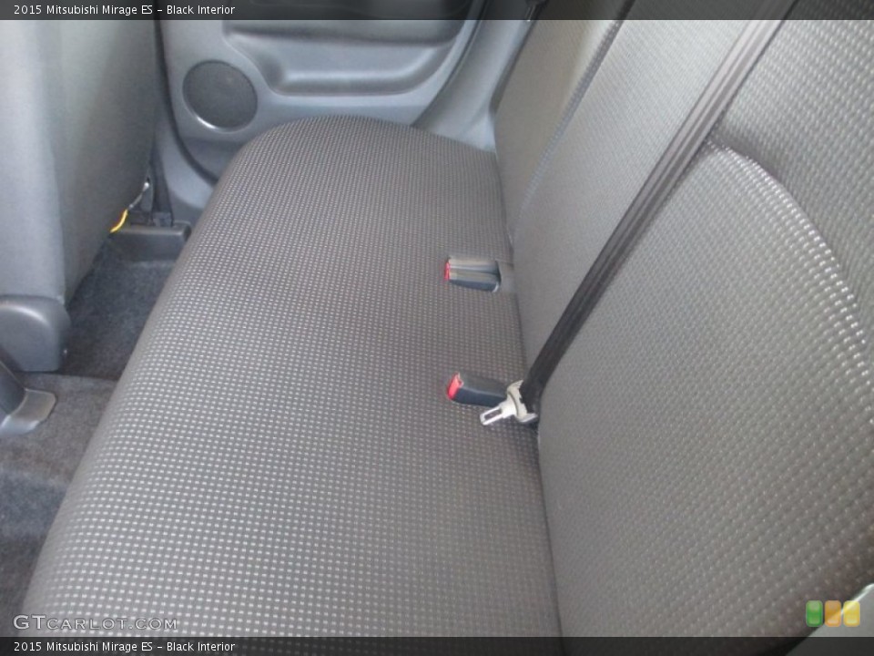 Black Interior Rear Seat for the 2015 Mitsubishi Mirage ES #96547127