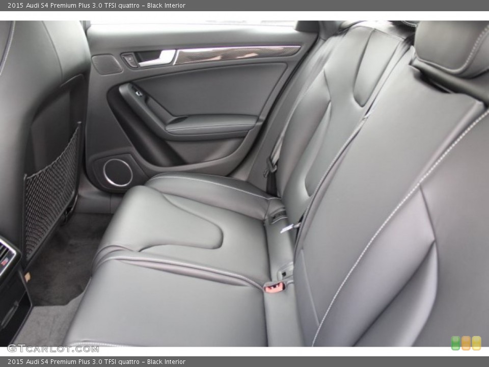 Black Interior Rear Seat for the 2015 Audi S4 Premium Plus 3.0 TFSI quattro #96551846