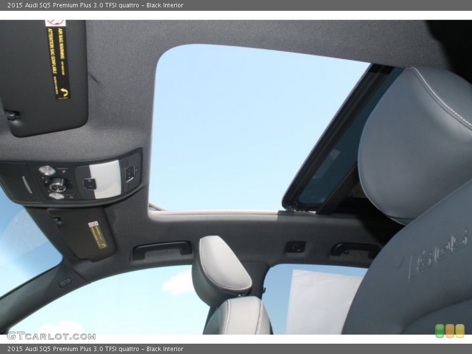 Black Interior Front 3/4 View for the 2015 Audi SQ5 Premium Plus 3.0 TFSI quattro #96552431