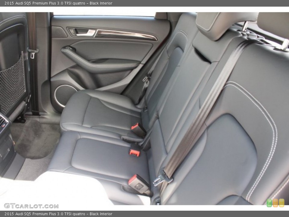 Black Interior Rear Seat for the 2015 Audi SQ5 Premium Plus 3.0 TFSI quattro #96552483
