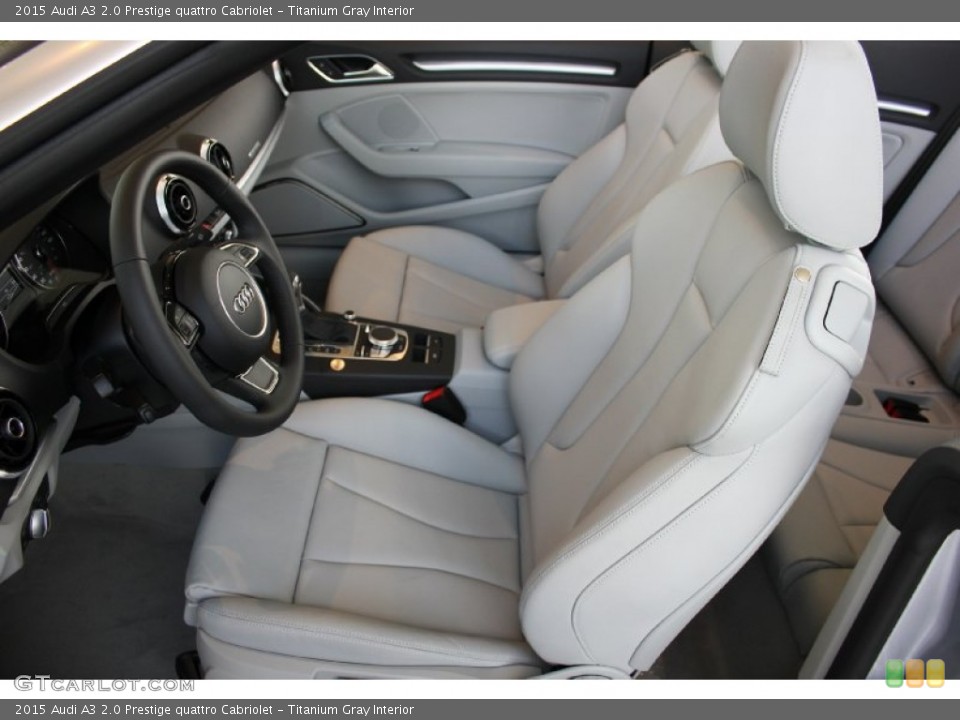 Titanium Gray Interior Front Seat for the 2015 Audi A3 2.0 Prestige quattro Cabriolet #96553427