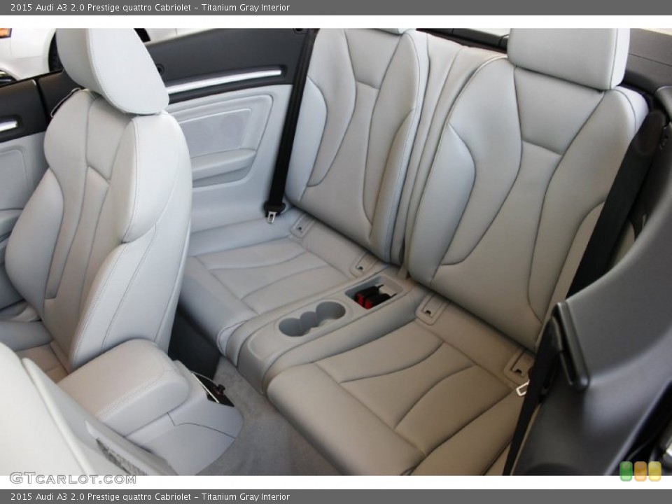 Titanium Gray Interior Rear Seat for the 2015 Audi A3 2.0 Prestige quattro Cabriolet #96553655