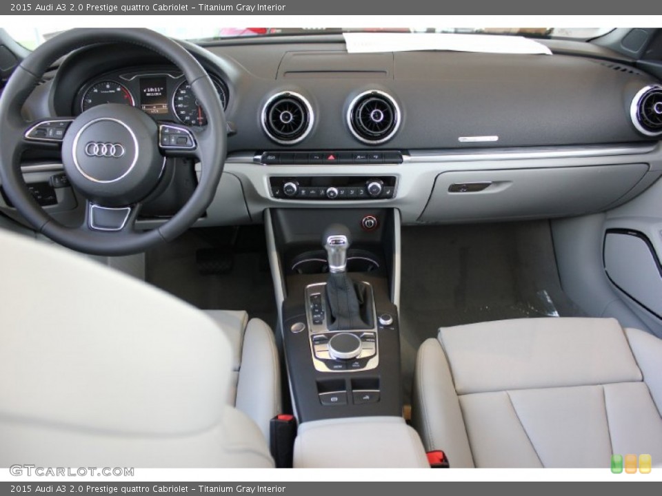 Titanium Gray Interior Dashboard for the 2015 Audi A3 2.0 Prestige quattro Cabriolet #96553673