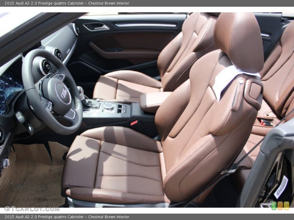 Chestnut Brown Interior Front Seat for the 2015 Audi A3 2.0 Prestige quattro Cabriolet #96554015