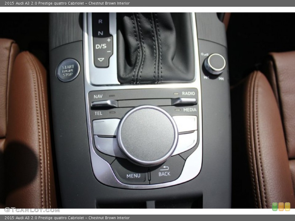 Chestnut Brown Interior Controls for the 2015 Audi A3 2.0 Prestige quattro Cabriolet #96554102