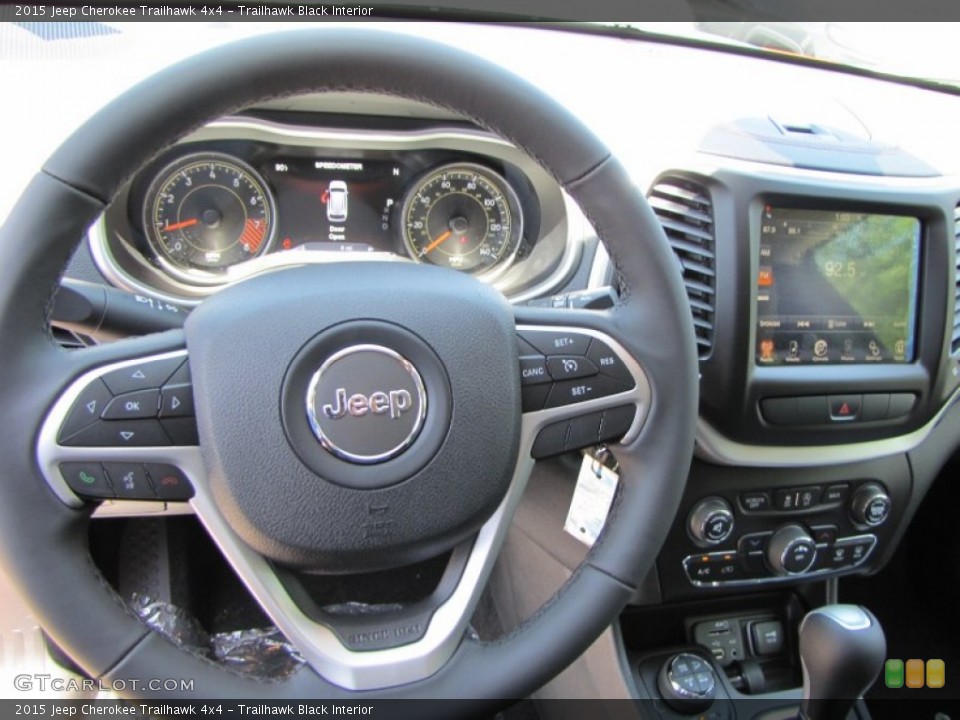 Trailhawk Black Interior Steering Wheel for the 2015 Jeep Cherokee Trailhawk 4x4 #96554168