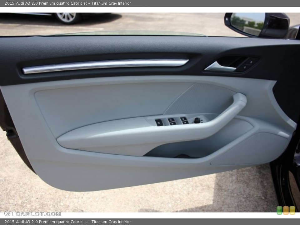 Titanium Gray Interior Door Panel for the 2015 Audi A3 2.0 Premium quattro Cabriolet #96554501
