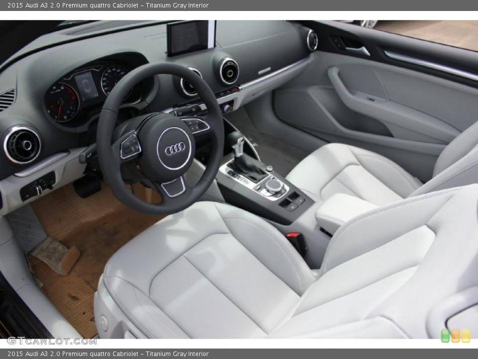 Titanium Gray Interior Photo for the 2015 Audi A3 2.0 Premium quattro Cabriolet #96554519
