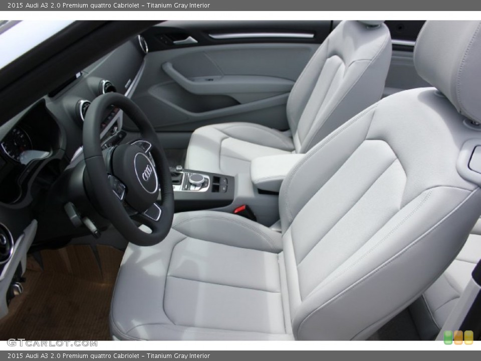 Titanium Gray Interior Front Seat for the 2015 Audi A3 2.0 Premium quattro Cabriolet #96554537
