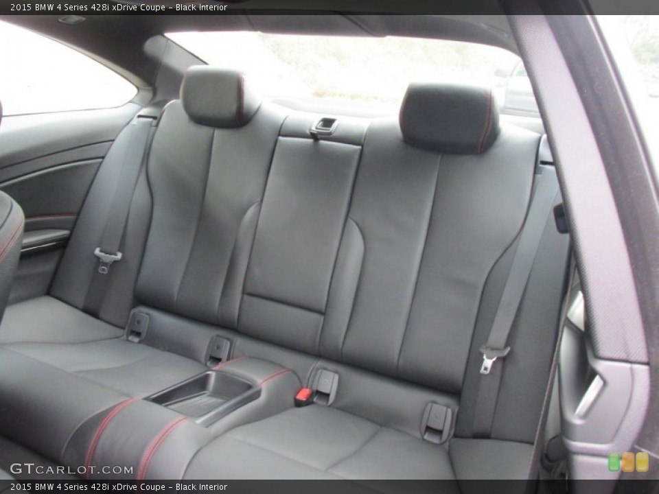 Black Interior Rear Seat for the 2015 BMW 4 Series 428i xDrive Coupe #96554540