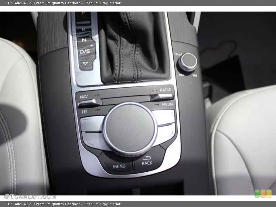 Titanium Gray Interior Controls for the 2015 Audi A3 2.0 Premium quattro Cabriolet #96554615