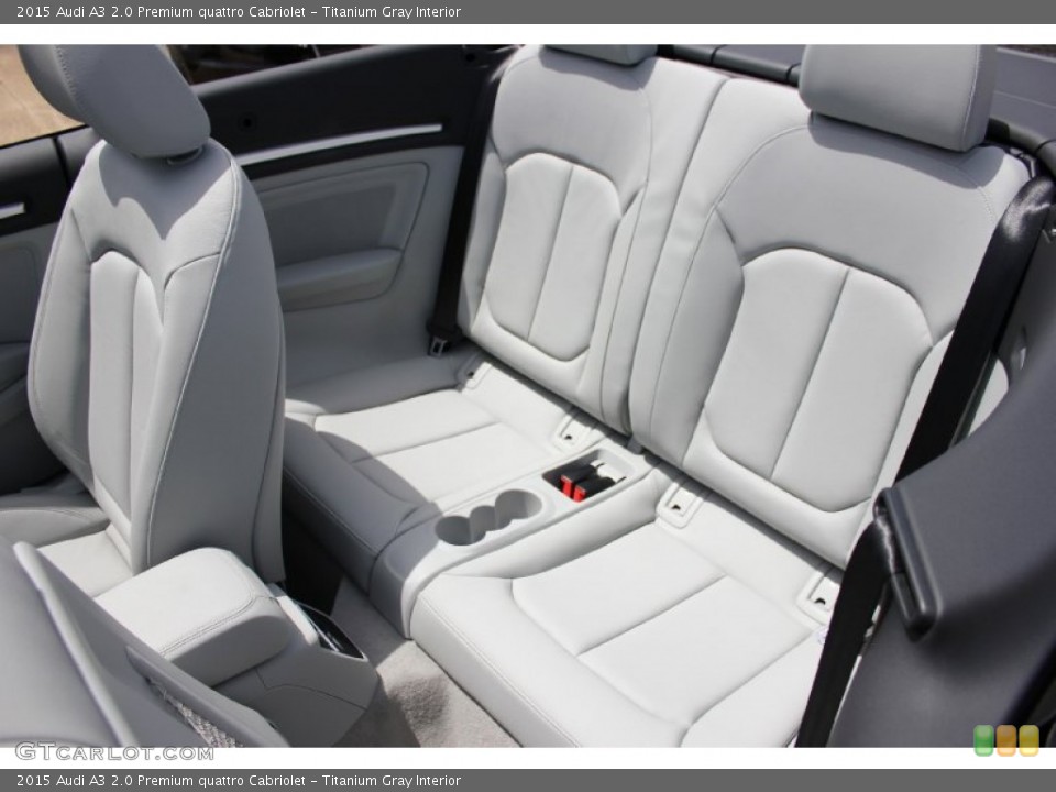 Titanium Gray Interior Rear Seat for the 2015 Audi A3 2.0 Premium quattro Cabriolet #96554732