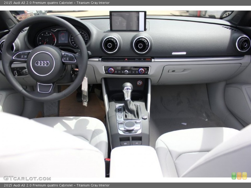 Titanium Gray Interior Dashboard for the 2015 Audi A3 2.0 Premium quattro Cabriolet #96554756
