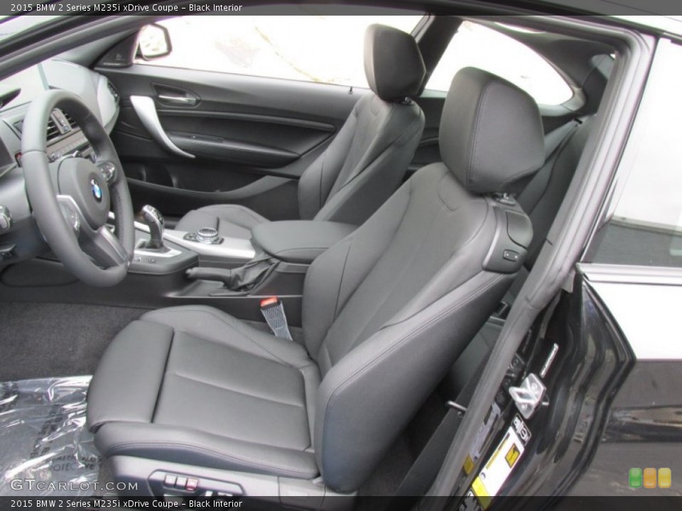 Black Interior Front Seat for the 2015 BMW 2 Series M235i xDrive Coupe #96555377