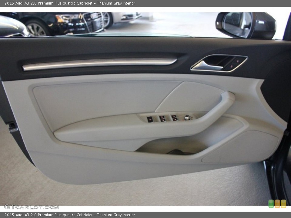 Titanium Gray Interior Door Panel for the 2015 Audi A3 2.0 Premium Plus quattro Cabriolet #96555587