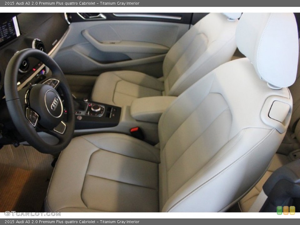 Titanium Gray Interior Photo for the 2015 Audi A3 2.0 Premium Plus quattro Cabriolet #96555631