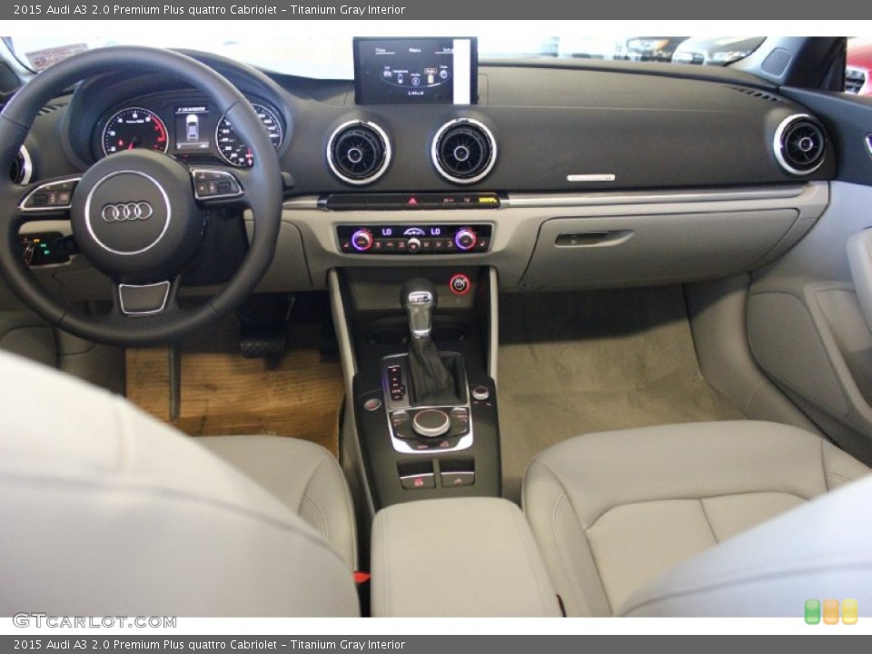 Titanium Gray Interior Dashboard for the 2015 Audi A3 2.0 Premium Plus quattro Cabriolet #96555851