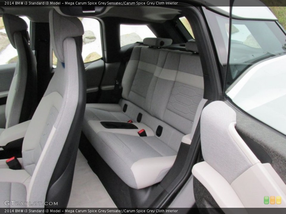 Mega Carum Spice Grey Sensatec/Carum Spice Grey Cloth Interior Rear Seat for the 2014 BMW i3  #96556820