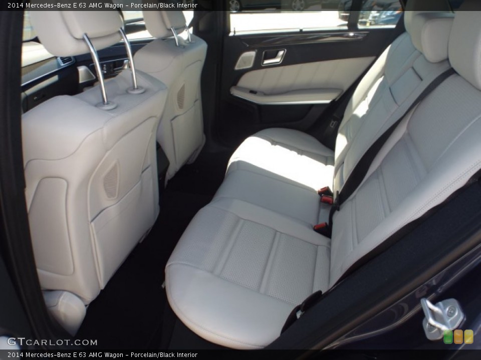 Porcelain/Black Interior Rear Seat for the 2014 Mercedes-Benz E 63 AMG Wagon #96557936
