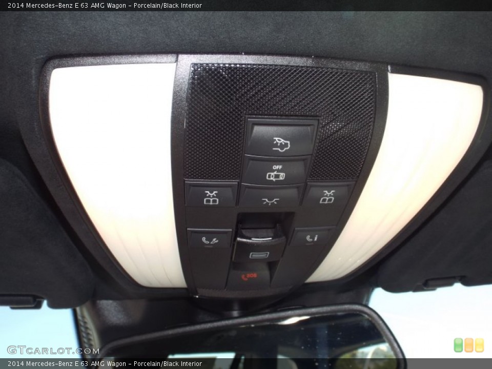 Porcelain/Black Interior Controls for the 2014 Mercedes-Benz E 63 AMG Wagon #96558119