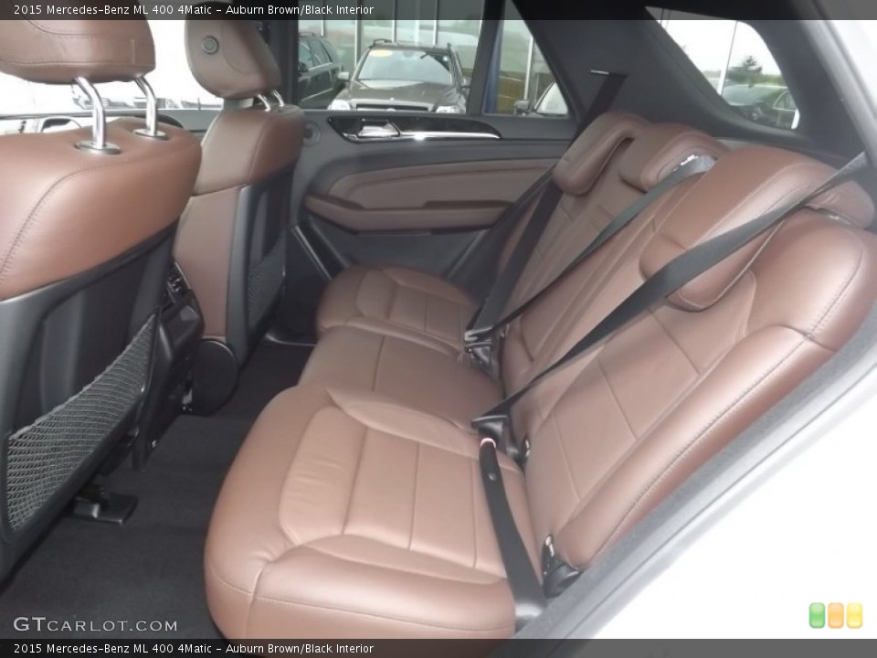 Auburn Brown/Black Interior Rear Seat for the 2015 Mercedes-Benz ML 400 4Matic #96558697