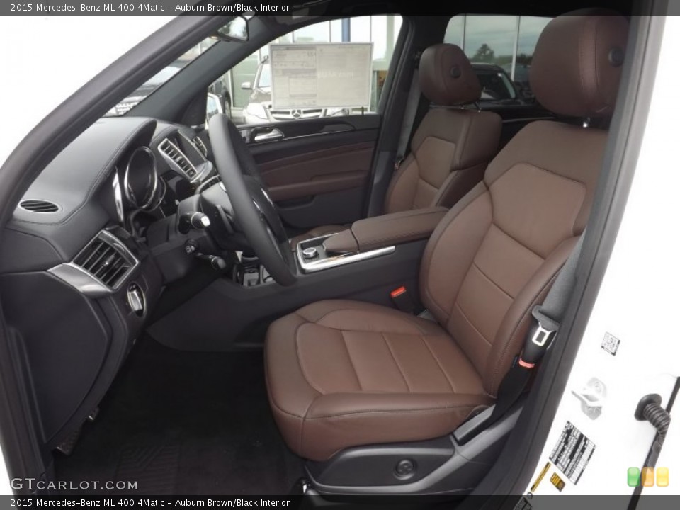 Auburn Brown/Black 2015 Mercedes-Benz ML Interiors
