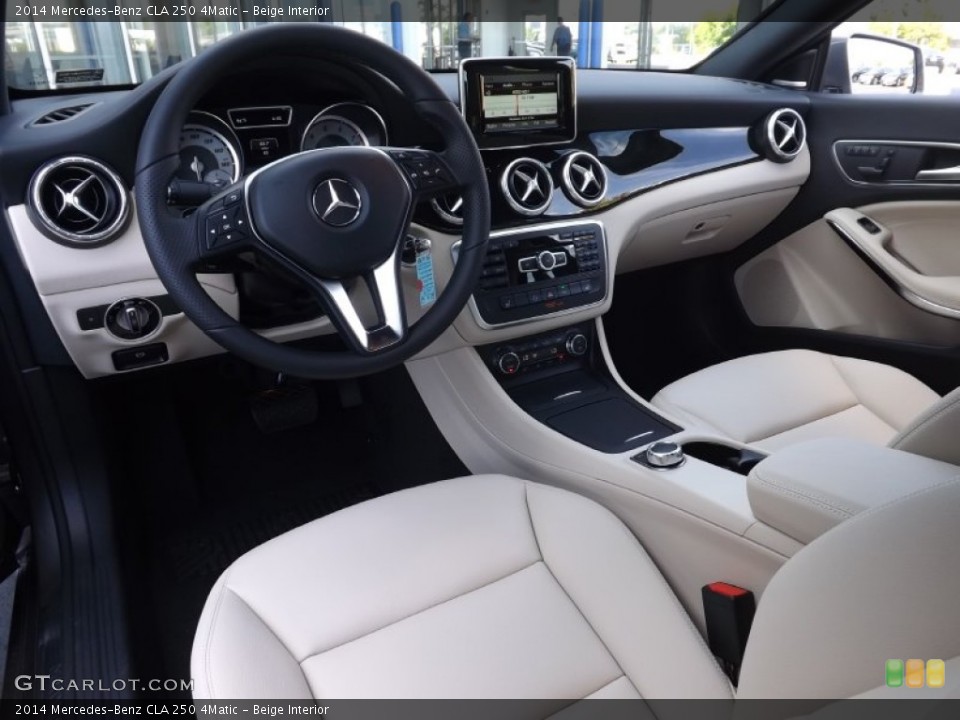 Beige 2014 Mercedes-Benz CLA Interiors