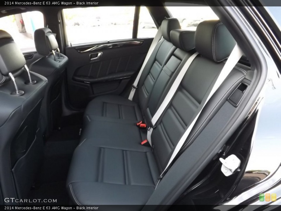 Black Interior Rear Seat for the 2014 Mercedes-Benz E 63 AMG Wagon #96560813