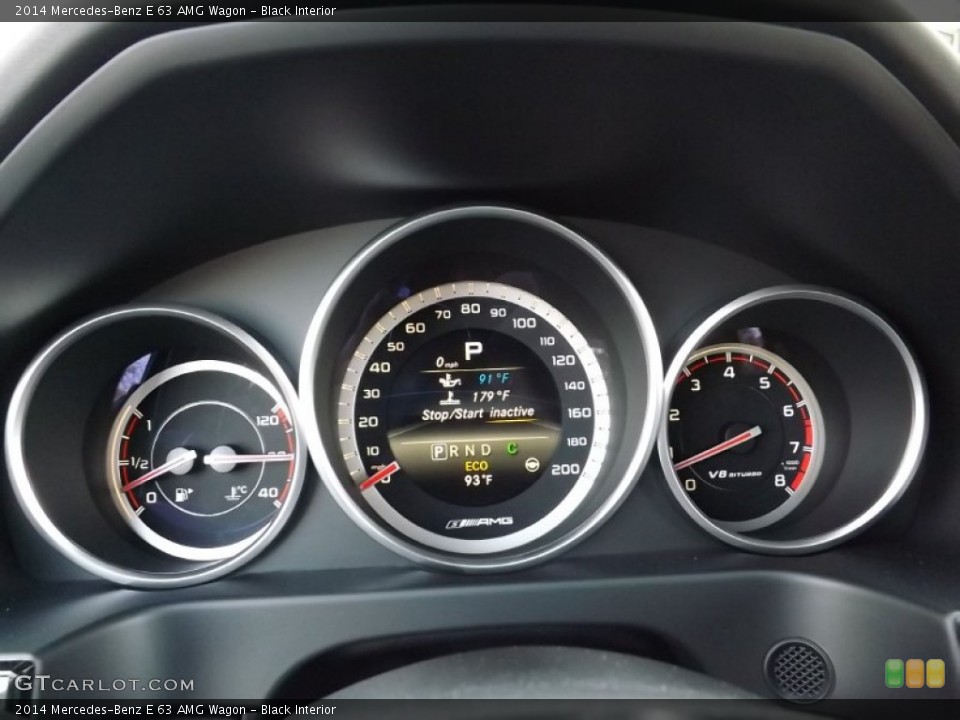 Black Interior Gauges for the 2014 Mercedes-Benz E 63 AMG Wagon #96561091