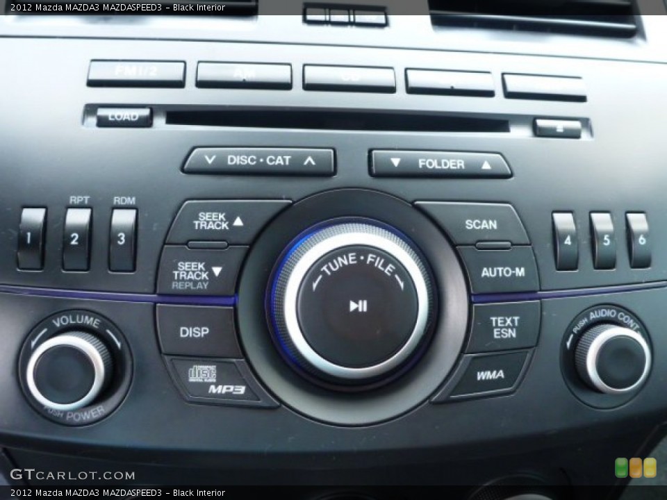Black Interior Controls for the 2012 Mazda MAZDA3 MAZDASPEED3 #96563654