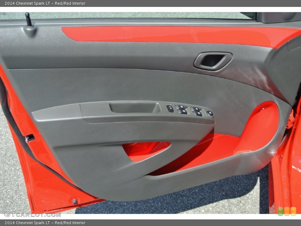 Red/Red Interior Door Panel for the 2014 Chevrolet Spark LT #96574970