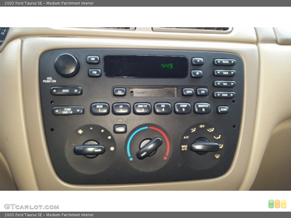 Medium Parchment Interior Controls for the 2003 Ford Taurus SE #96579860
