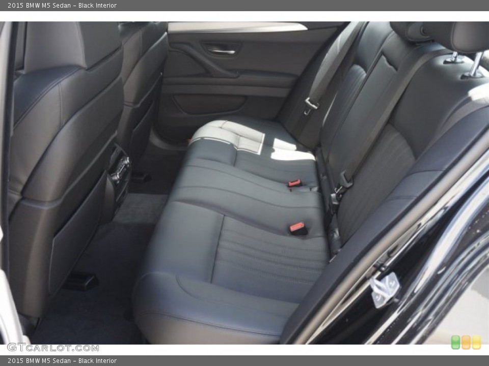 Black Interior Rear Seat for the 2015 BMW M5 Sedan #96580010