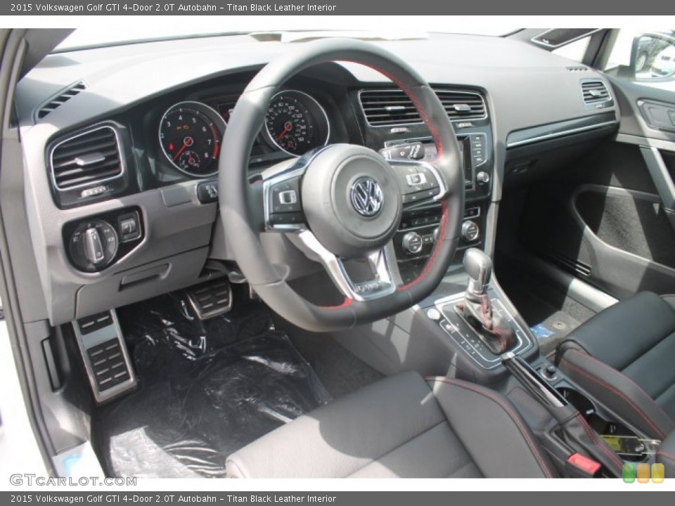 Titan Black Leather Interior Prime Interior for the 2015 Volkswagen Golf GTI 4-Door 2.0T Autobahn #96588617