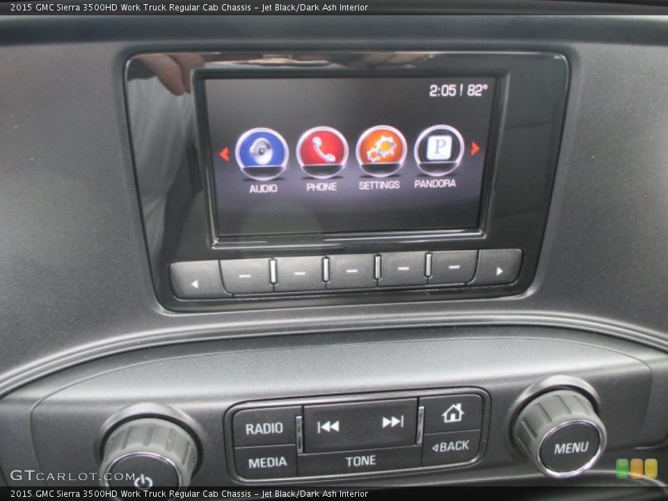 Jet Black/Dark Ash Interior Controls for the 2015 GMC Sierra 3500HD Work Truck Regular Cab Chassis #96594599