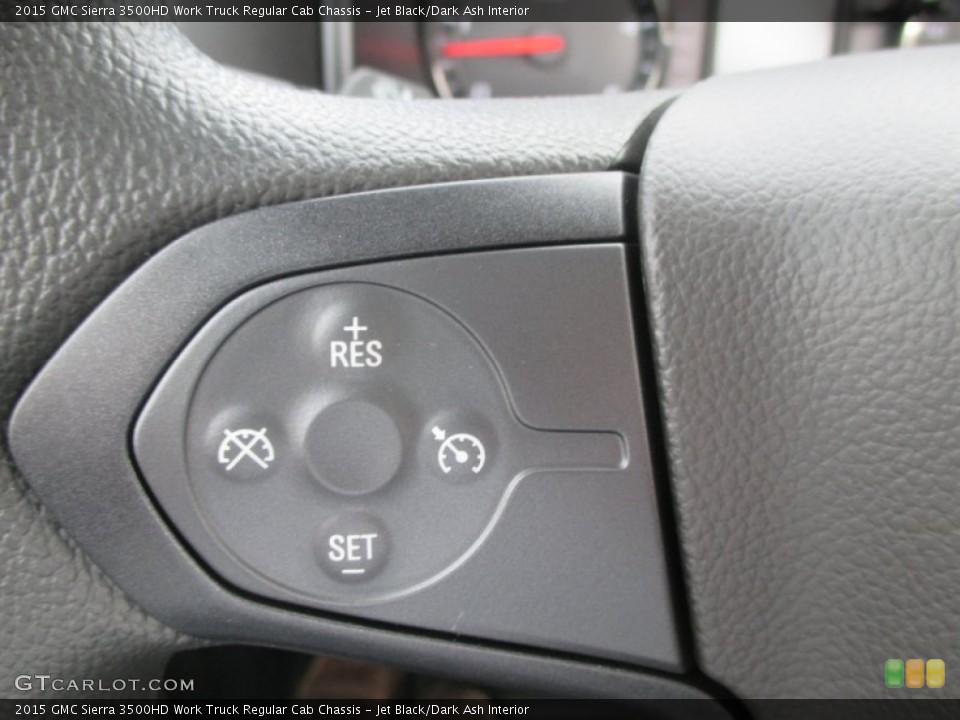Jet Black/Dark Ash Interior Controls for the 2015 GMC Sierra 3500HD Work Truck Regular Cab Chassis #96594701