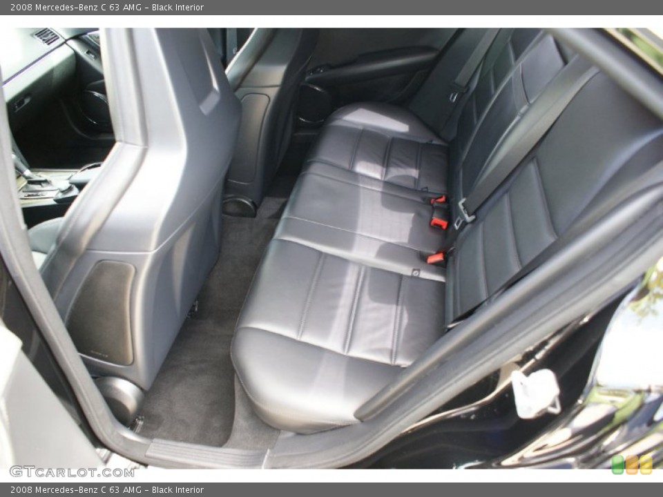 Black Interior Rear Seat for the 2008 Mercedes-Benz C 63 AMG #96598109