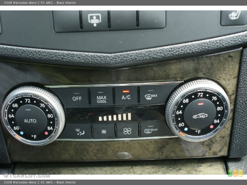 Black Interior Controls for the 2008 Mercedes-Benz C 63 AMG #96598488