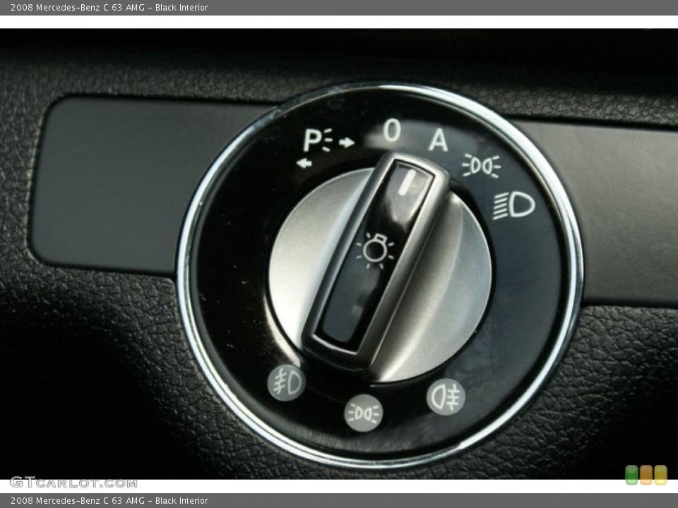 Black Interior Controls for the 2008 Mercedes-Benz C 63 AMG #96598637