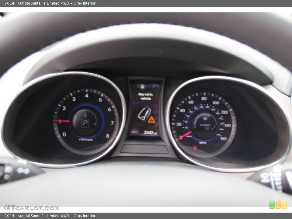 Gray Interior Gauges for the 2014 Hyundai Santa Fe Limited AWD #96602969