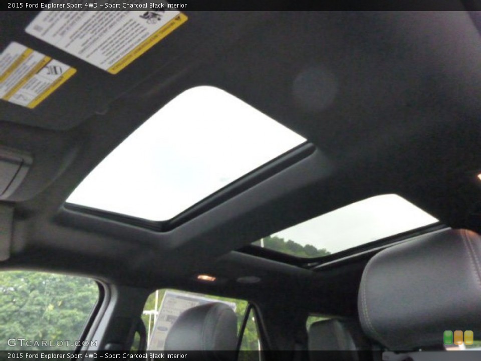 Sport Charcoal Black Interior Sunroof for the 2015 Ford Explorer Sport 4WD #96604134