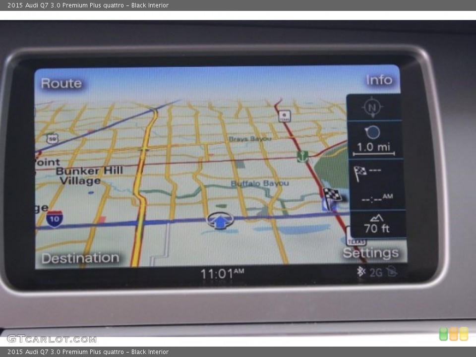 Black Interior Navigation for the 2015 Audi Q7 3.0 Premium Plus quattro #96606203