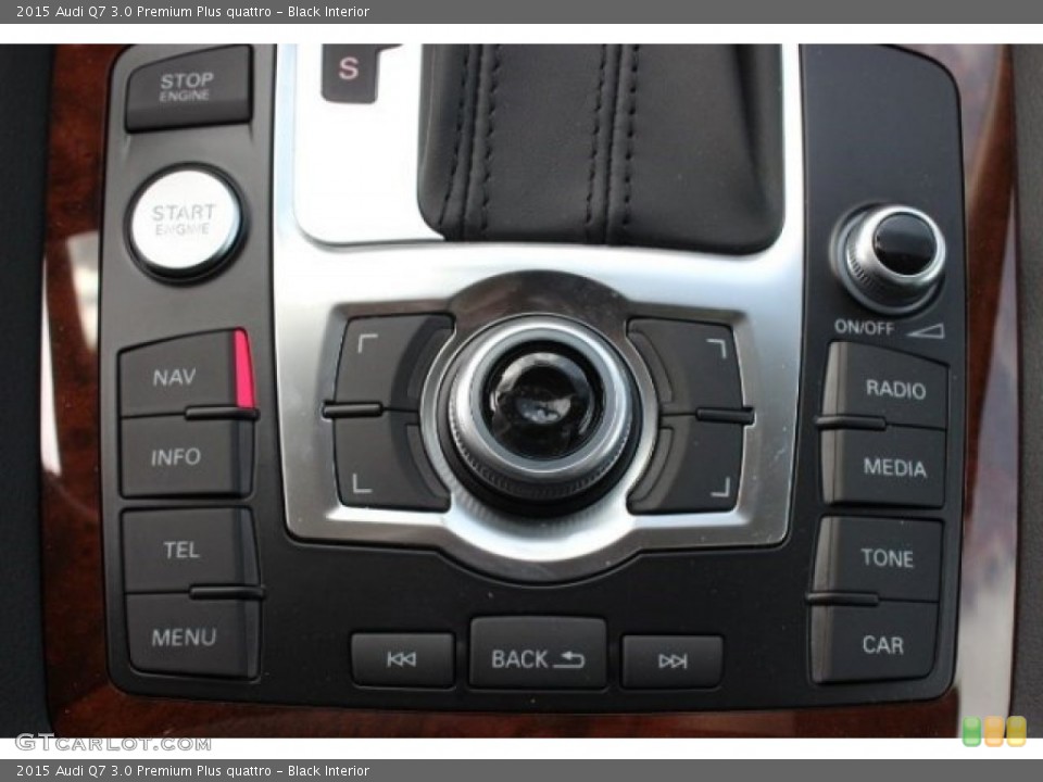 Black Interior Controls for the 2015 Audi Q7 3.0 Premium Plus quattro #96606260