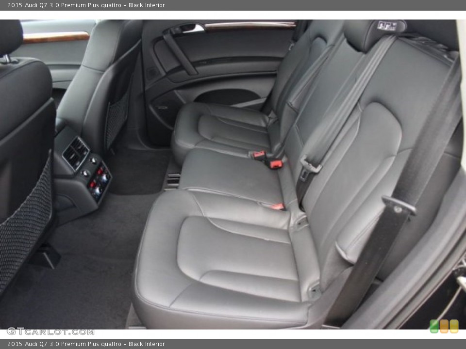 Black Interior Rear Seat for the 2015 Audi Q7 3.0 Premium Plus quattro #96606381