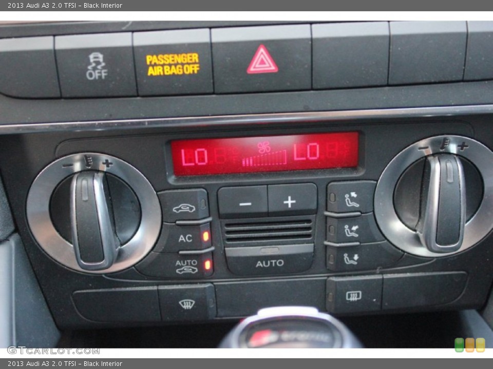 Black Interior Controls for the 2013 Audi A3 2.0 TFSI #96620735