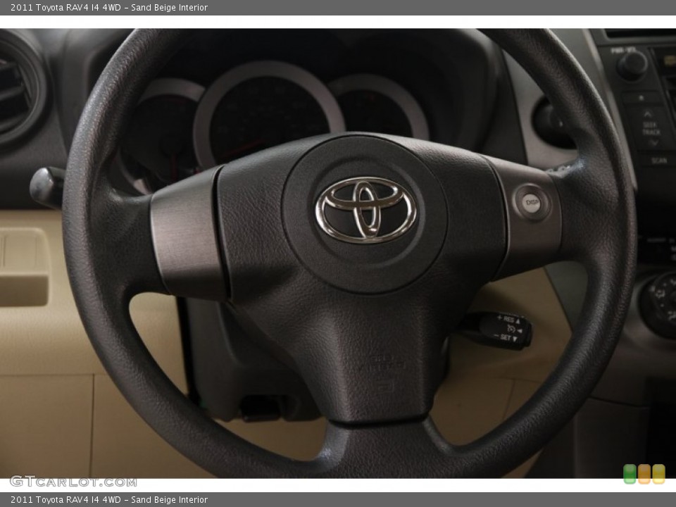Sand Beige Interior Steering Wheel for the 2011 Toyota RAV4 I4 4WD #96620798