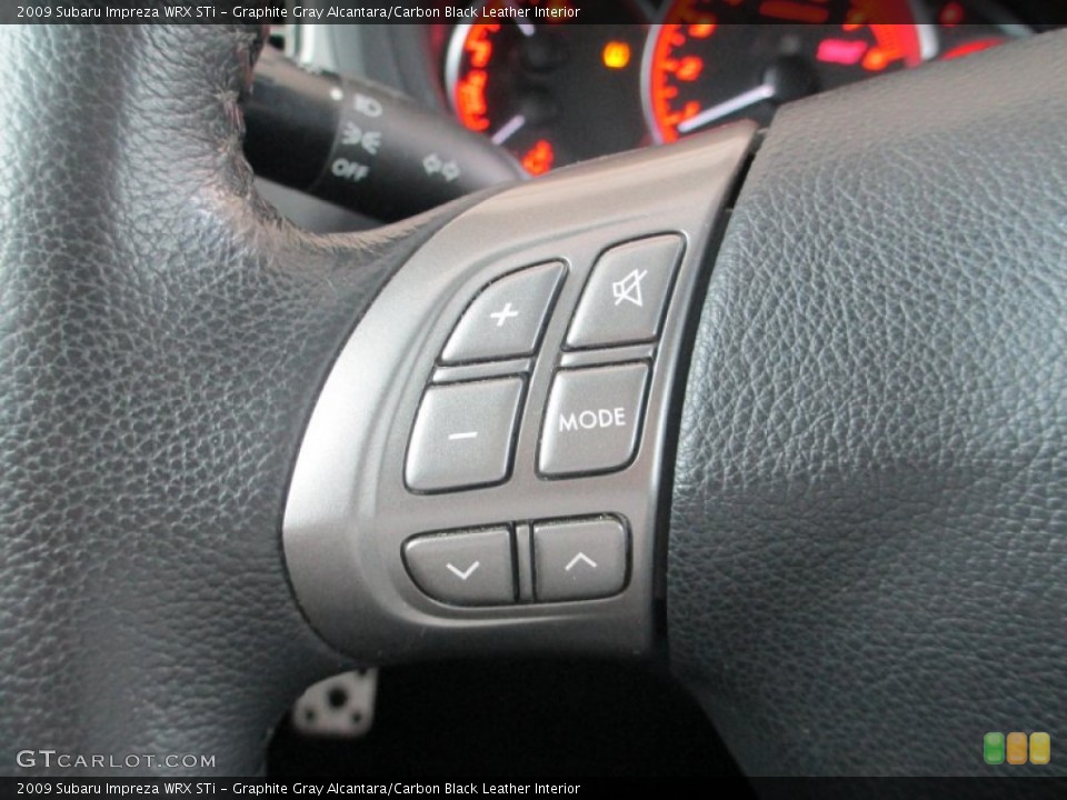 Graphite Gray Alcantara/Carbon Black Leather Interior Controls for the 2009 Subaru Impreza WRX STi #96623330