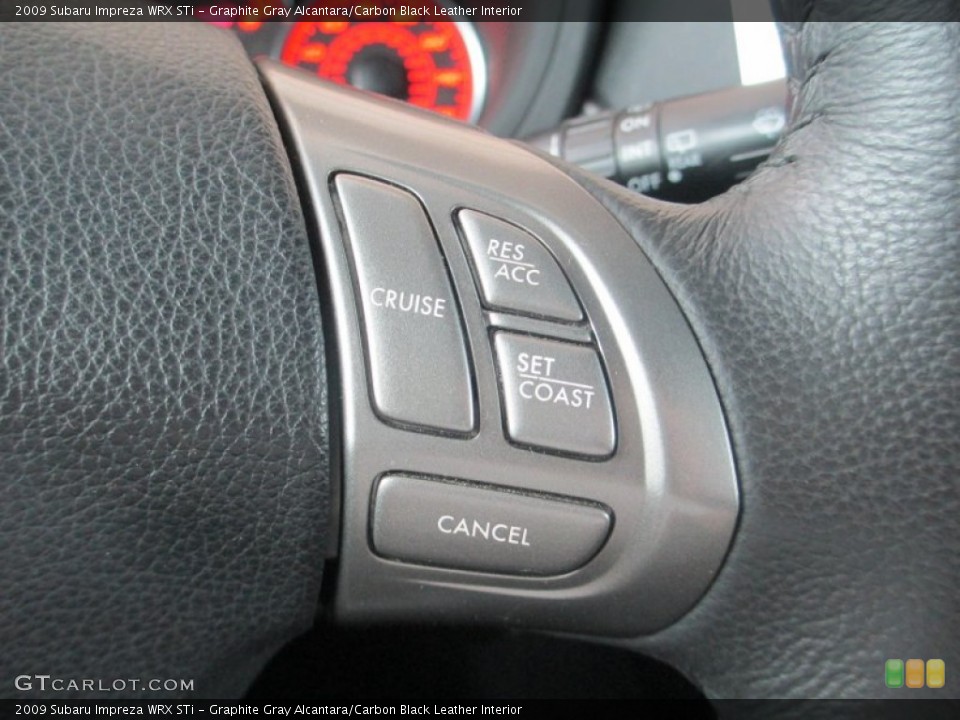 Graphite Gray Alcantara/Carbon Black Leather Interior Controls for the 2009 Subaru Impreza WRX STi #96623354